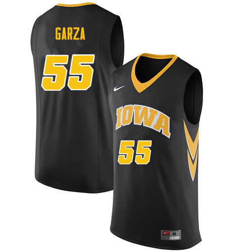 Men #55 Luke Garza Iowa Hawkeyes College Basketball Jerseys Sale-Black